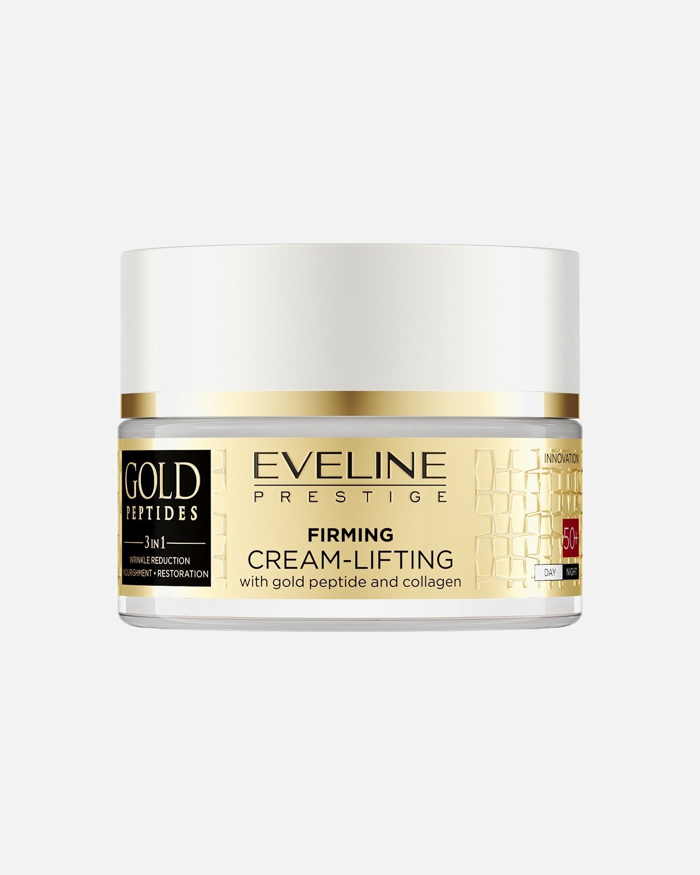 Eveline Gold Peptides 3 In 1 Firming Cream Lifting 50 Plus 50ml