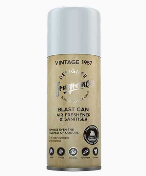 Designer Fragrances Blast Can Air Freshener And Sanitiser Vintage 1957