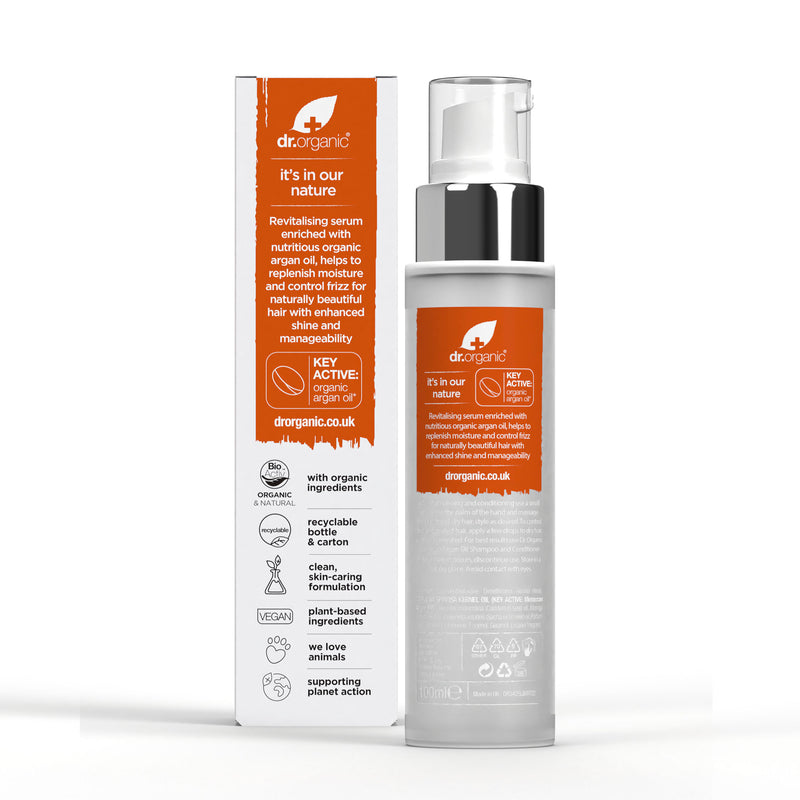 Dr Organic Bioactive Skincare Moroccan Argan Oil Hair Treatment Serum 100ml