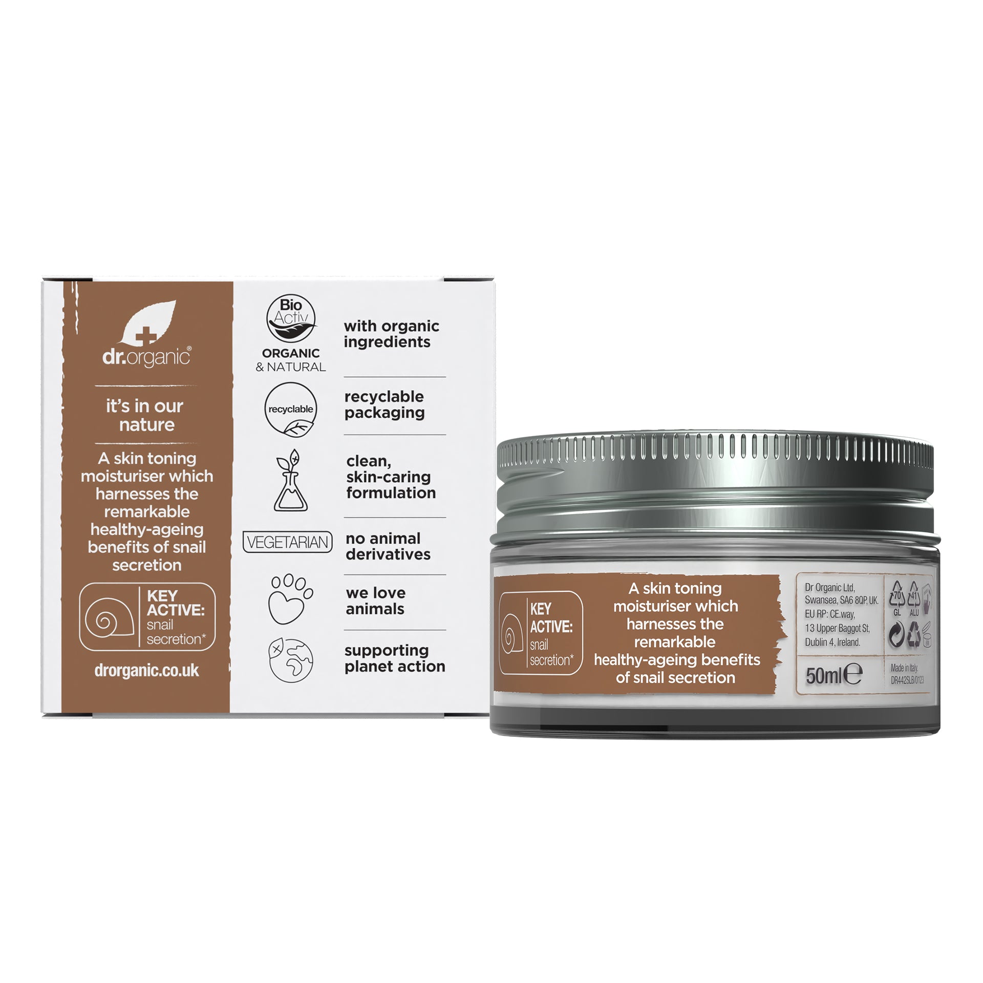 Dr Organic Bioactive Skincare Organic Snail Gel Cream 50ml
