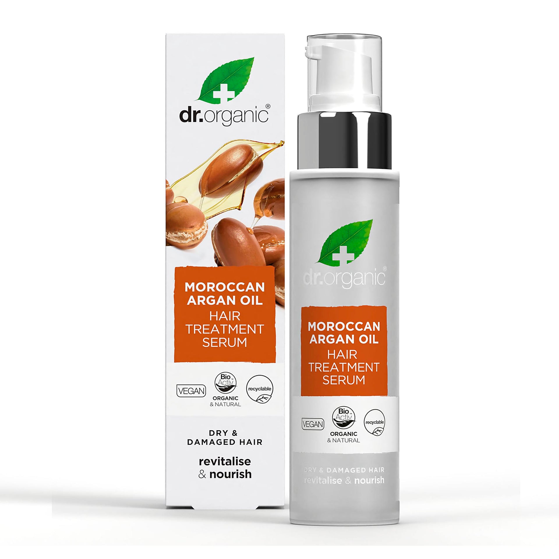 Dr Organic Bioactive Skincare Moroccan Argan Oil Hair Treatment Serum 100ml