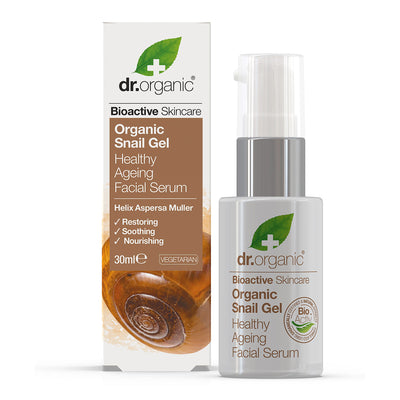Dr Organic Bioactive Skincare Organic Snail Gel Healthy Ageing Facial Serum 30ml