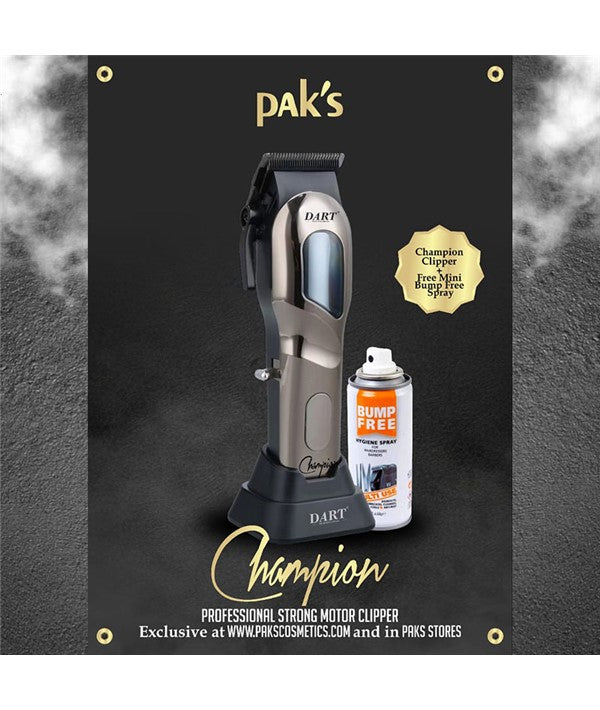 DART Professional - Champion Strong Motor Clipper And Clipper Spray Bundle