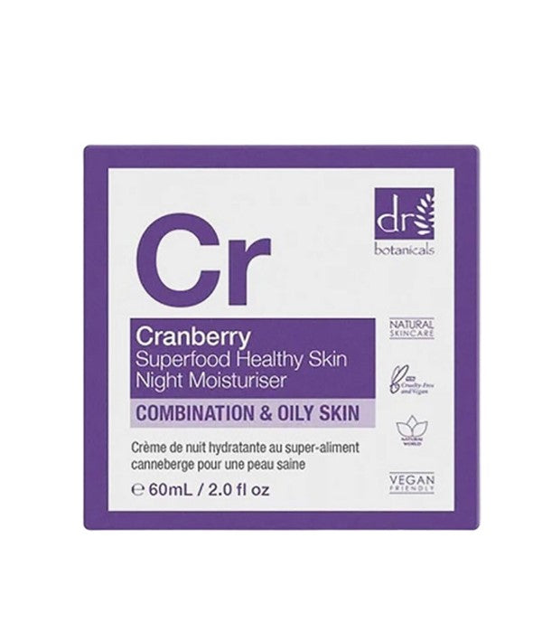 Dr Botanicals  Cr Cranberry Superfood Healthy Skin Night Moisturiser