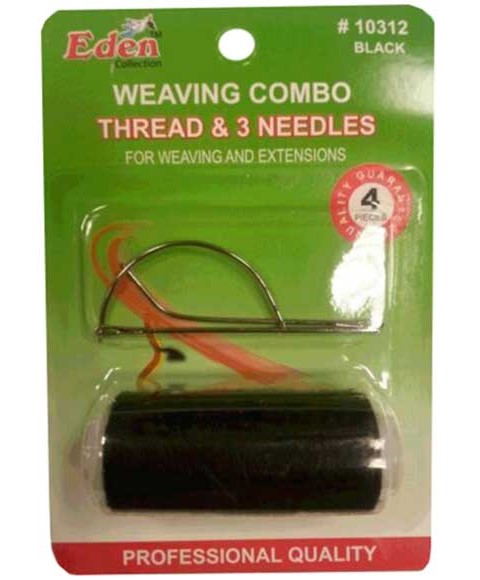 Eden Accessories Weaving Thread And 3 Needles Combo 10312