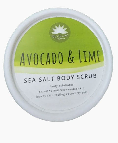 Elysium Spa Avocado And Lime Sea Salt Body Scrub