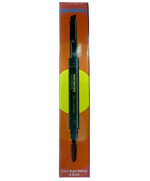 eyecasions 2 In 1 Brow Definer And Brush 01 Black