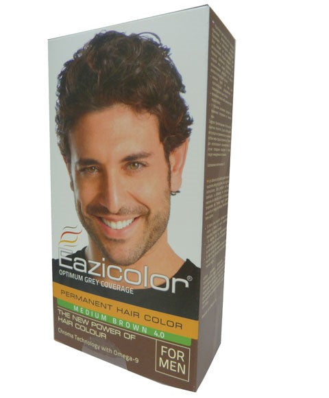 EAZICOLOR Permanent Hair Color Medium Brown 4.0