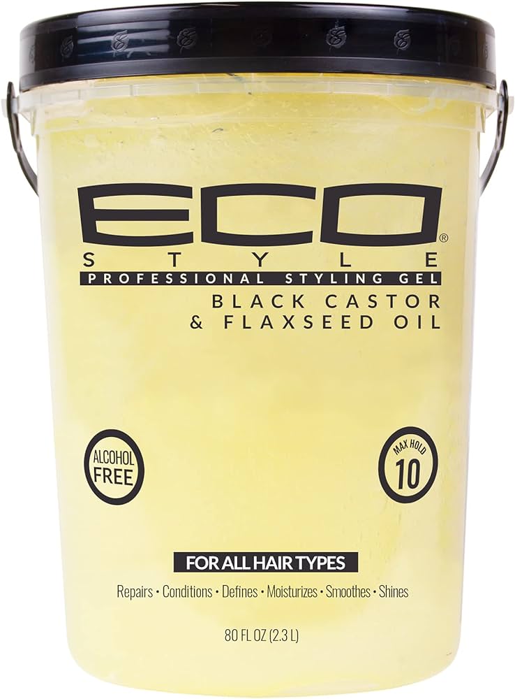Ecoco Eco Style Black Castor Oil And Flax Seed Oil Styling Gel