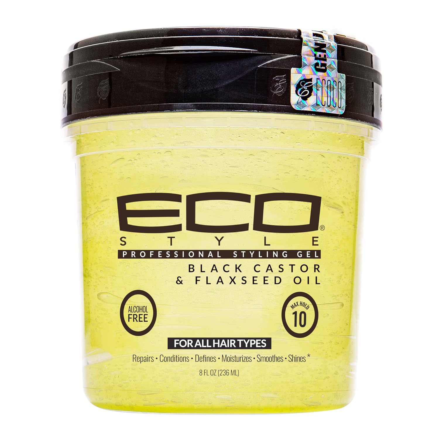 Ecoco Eco Style Black Castor Oil And Flax Seed Oil Styling Gel