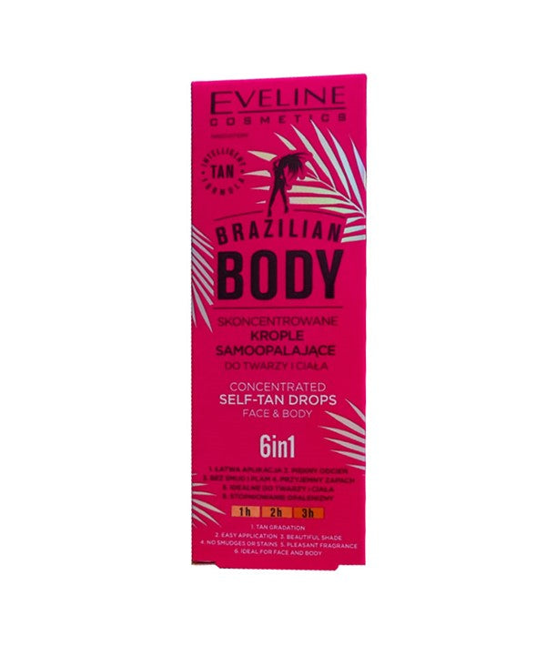 Eveline Brazilian Body 6 In 1 Self Tan Drops