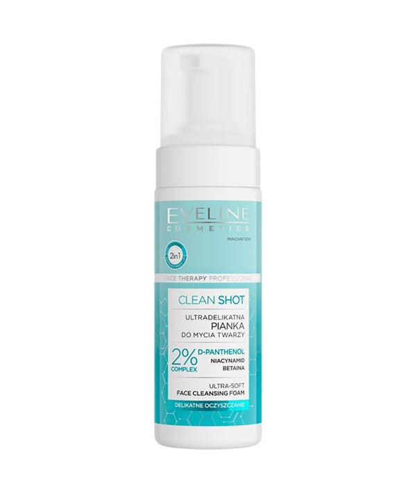 Eveline Clean Shot Ultra Soft Face Cleansing Foam