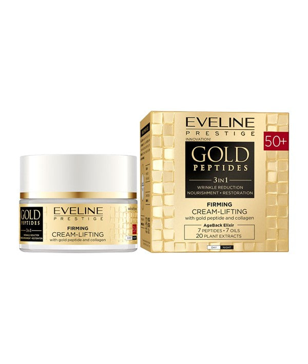 Eveline  Gold Peptides 3 In 1 Firming Cream Lifting 50 Plus