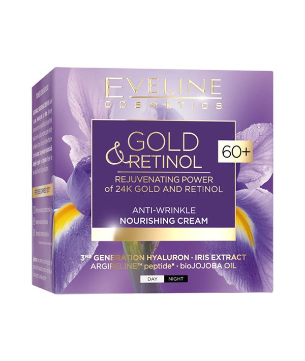 Eveline  Gold Retinol Anti Wrinkle Nourishing Cream 60 Plus