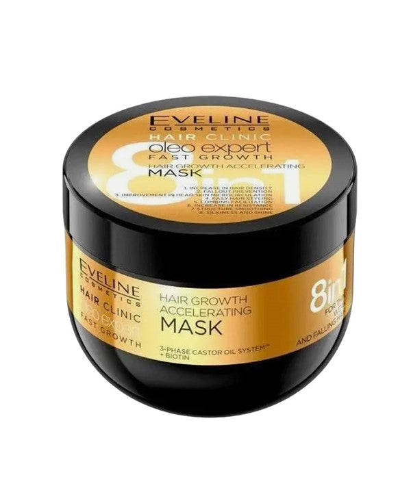 Eveline Hair Clinic Oleo Expert 8 In 1 Micellar Hair Growth Mask