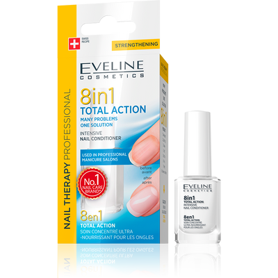 Eveline Therapy Professional 8In1 Total Action Intensive Nail Conditioner 12ml