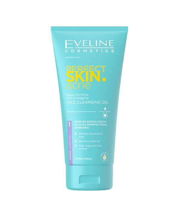 Eveline Perfect Skin Acne Deeply Purifying Face Cleansing Gel