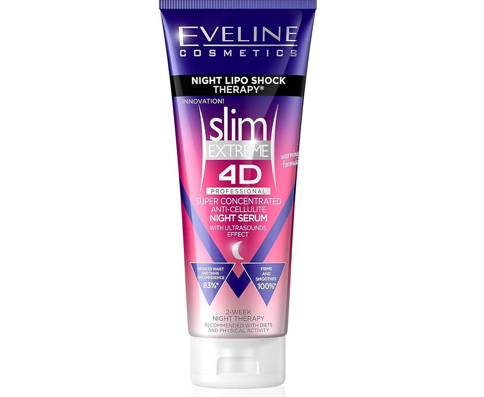 Eveline Slim 4D Extreme Super Concentrated Night Anti Cellulite Body Serum 250ml