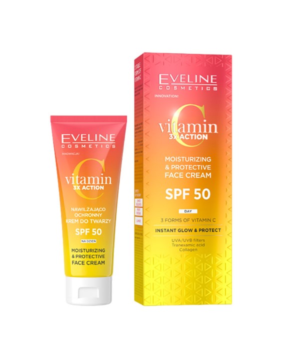 Eveline Vitamin C 3X Action Moisturizing Protective Face Cream