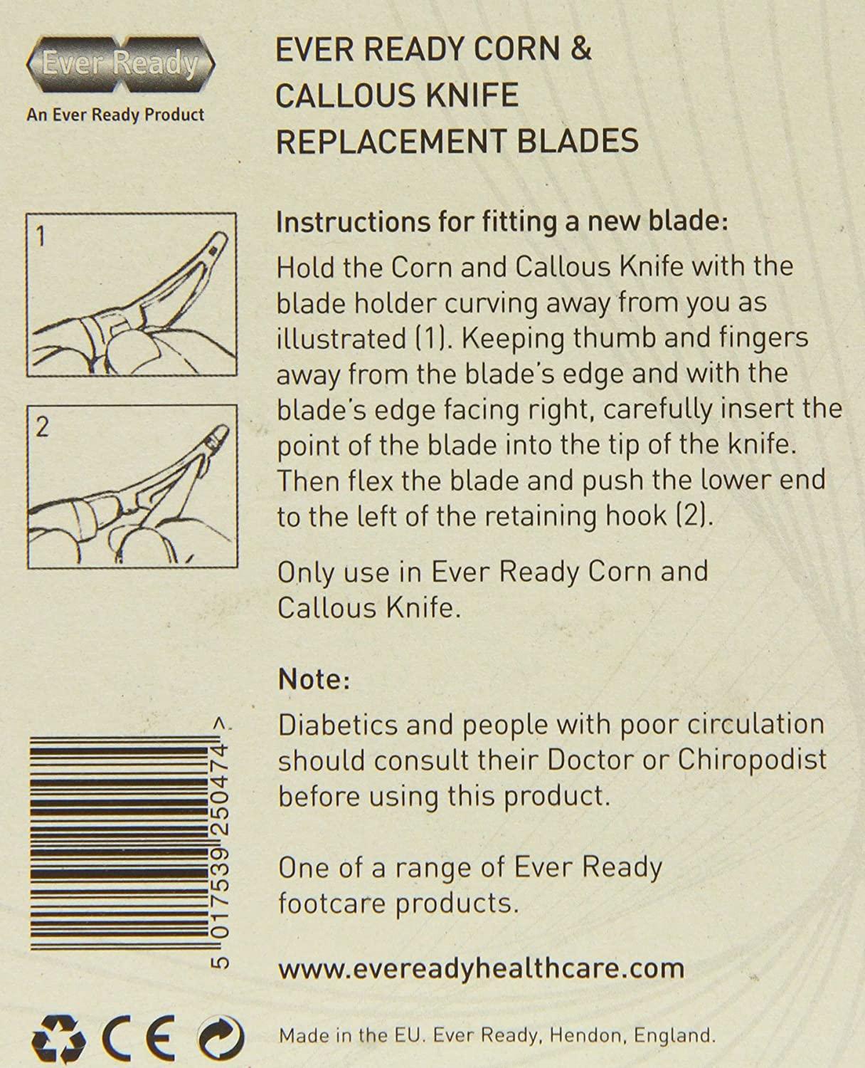 Ever Ready Corn And Callous Knife Replacement Blades