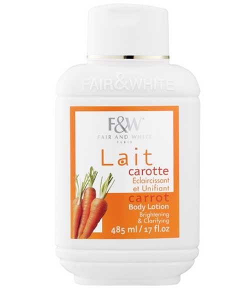 fair and white Original Brightening And Clarifying Carrot Body Lotion