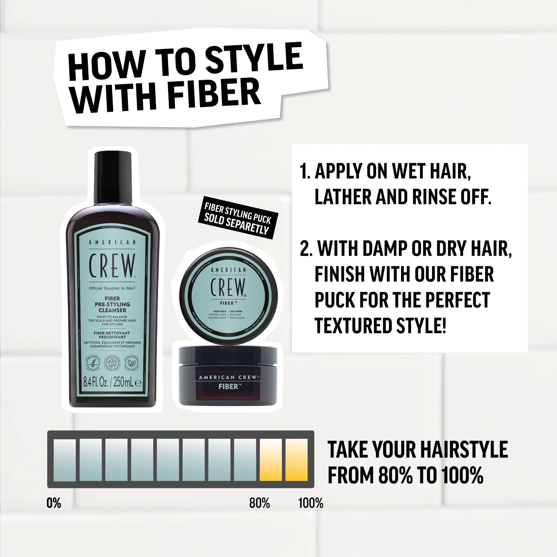 American Crew Fiber Pre Styling Cleanser 250ml