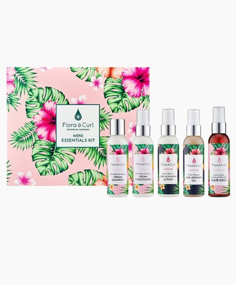 Flora And Curl Botanical Haircare Mini Essentials Kit