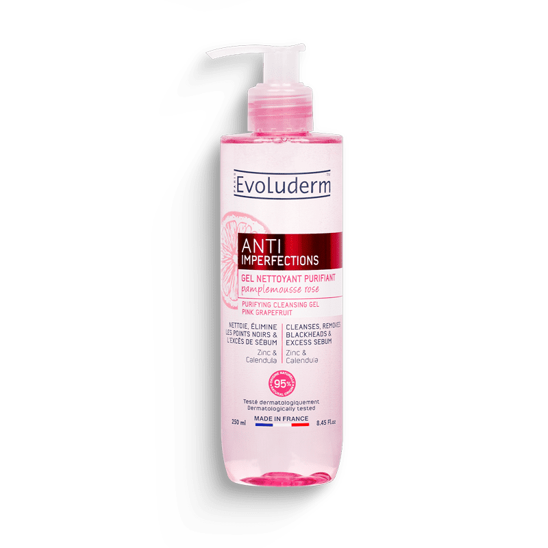Evoluderm Anti Imperfection Purifying Cleansing Gel Pink Grapefruit 250ml