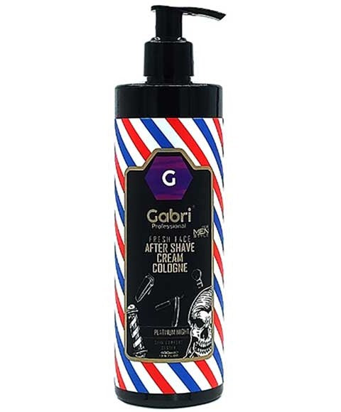 Gabri Professional Fresh Face After Shave Cream Cologne Platinum Night