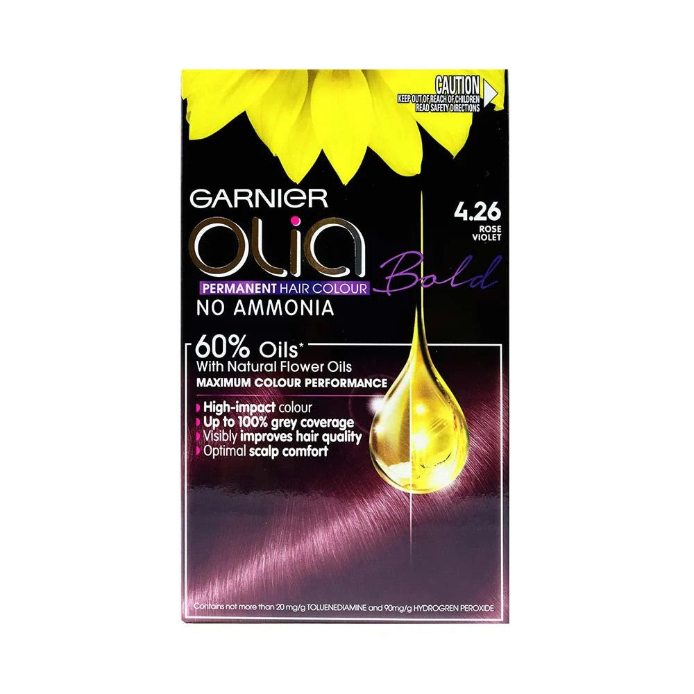 Garnier Olia Bold Permanent Hair Color 4.26 Rose Violet