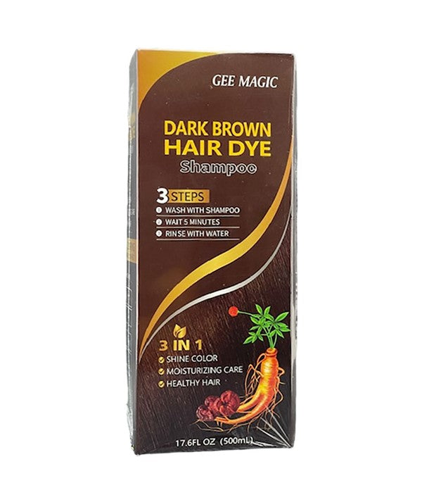 Paks Gee Magic Dark Brown Hair Dye Shampoo