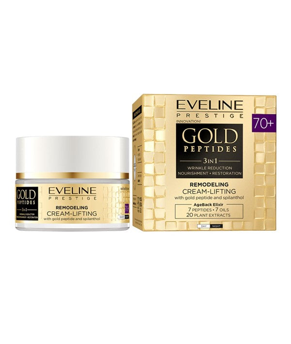 Eveline  Gold Peptides 3 In 1 Remodelling Cream Lifting 70 Plus