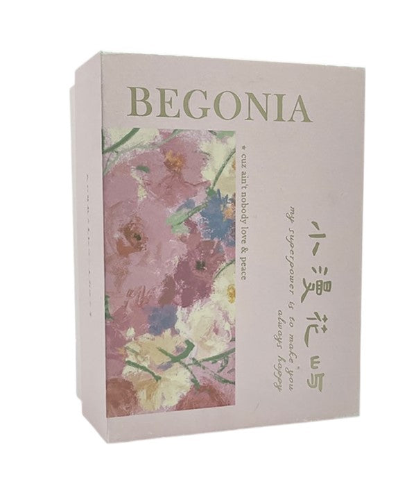 Good Luck Begonia Tea Candle Gift Box