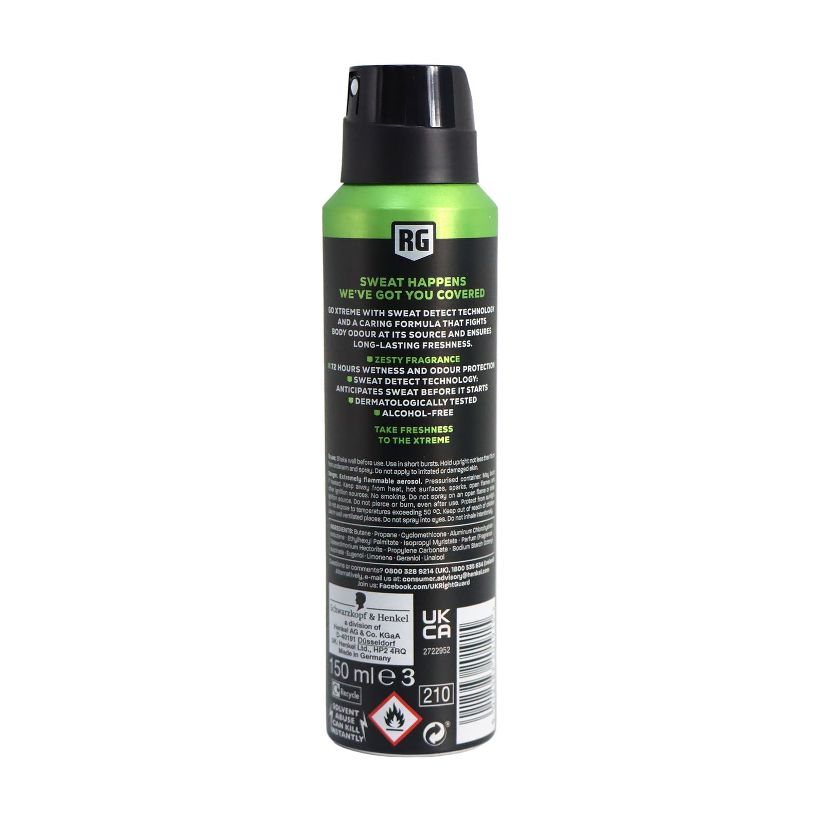Schwarzkopf Right Guard Xtreme Fresh Anti Perspirant 150ml