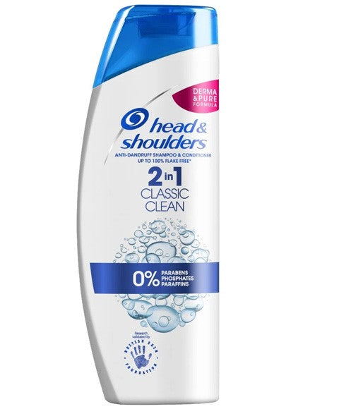 Head And Shoulders 2 In 1 Classic Clean Anti Dandruff Shampoo And Conditioner