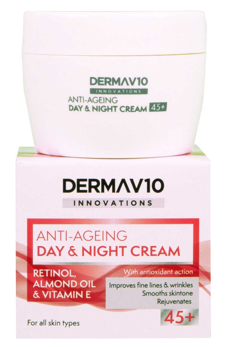 Derma V10 Anti Ageing Day And Night Cream 45Plus 50ml
