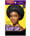 Red By Kiss Satin Sleep Cap Black HSL02