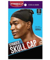 Red By Kiss Spandex Skull Cap Black HSX03