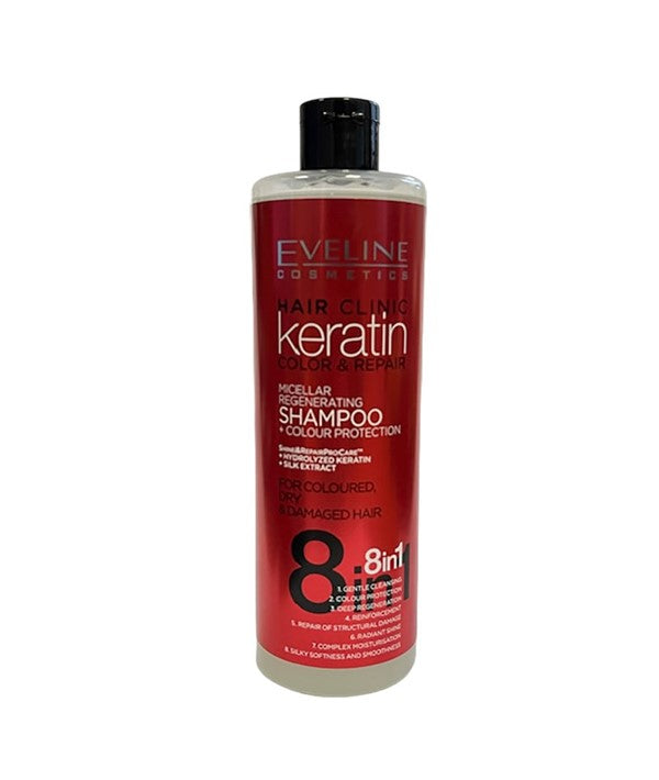 Eveline Hair Clinic Keratin 8 In 1 Micellar Regenerating Shampoo