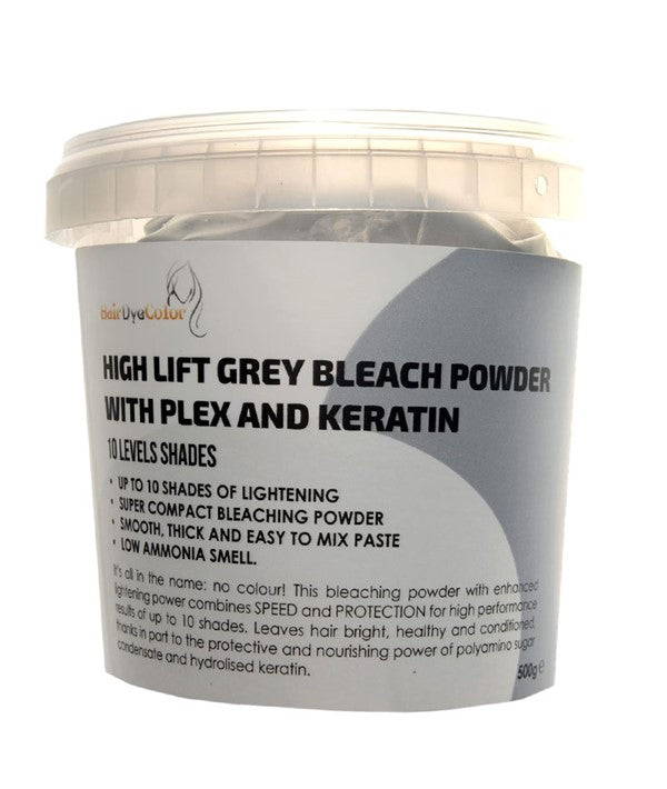 Hairdyecolor Hair Dye Color High Lift Grey Bleach Powder With Plex And Keratin
