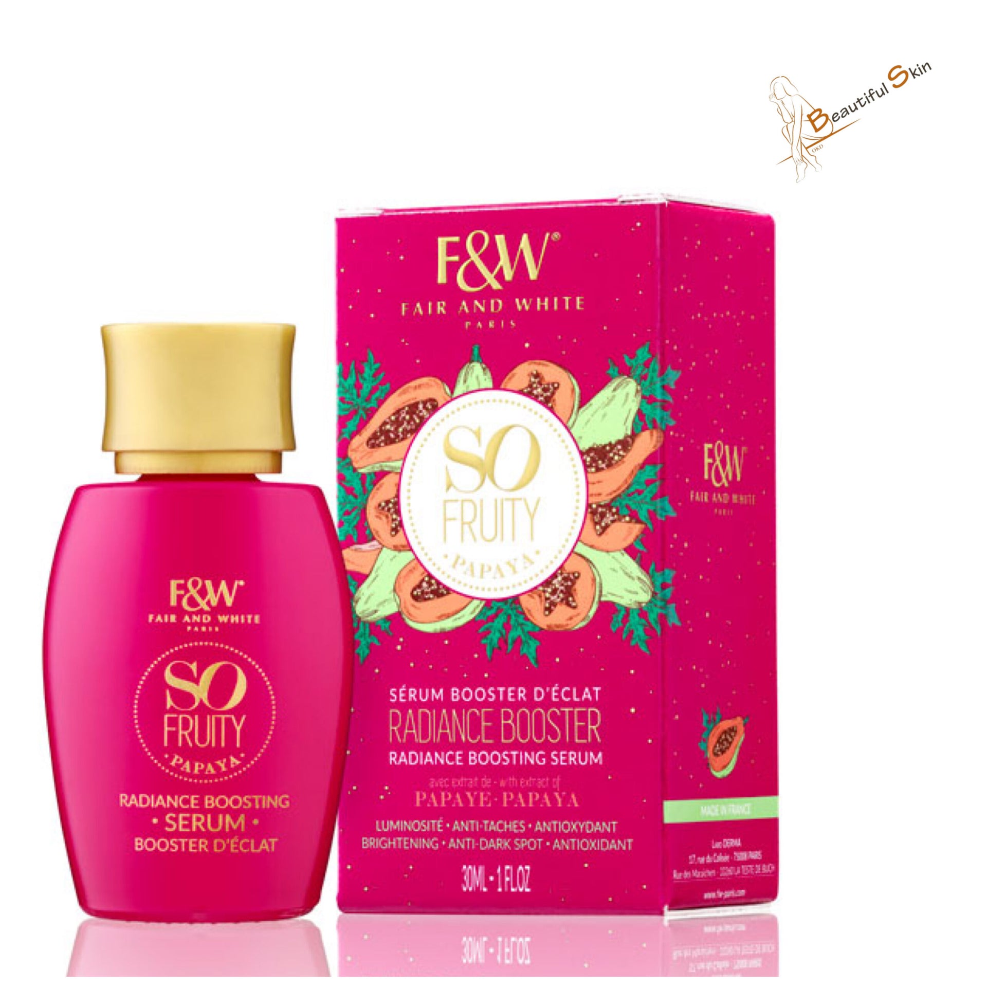 F & W So Fruity Papaya Radiance Boosting Serum 30ml