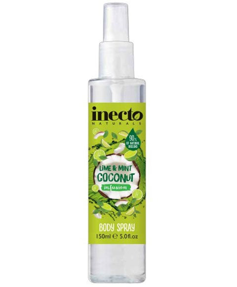 inecto Naturals Lime And Mint Coconut Infusion Body Spray