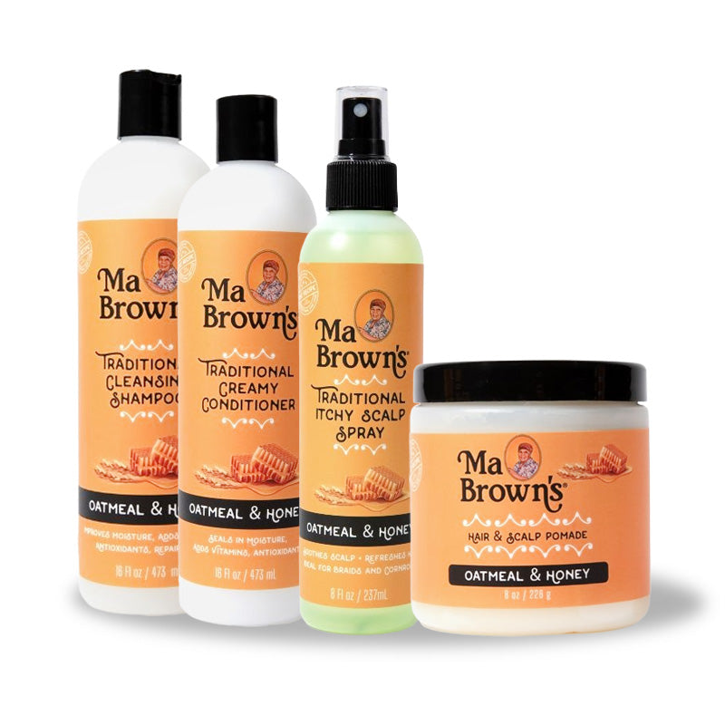 Ma Browns Traditional Oatmeal & Honey Haircare Range Styling Foam & Gel Pomade