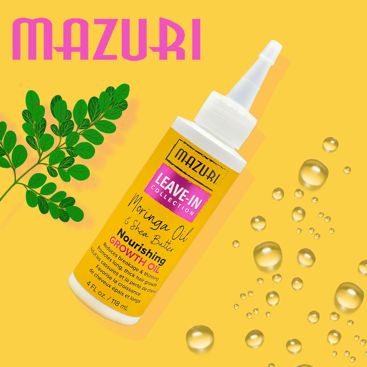 Mazuri Leave In Collection Nourishing Growth Oil 118ml