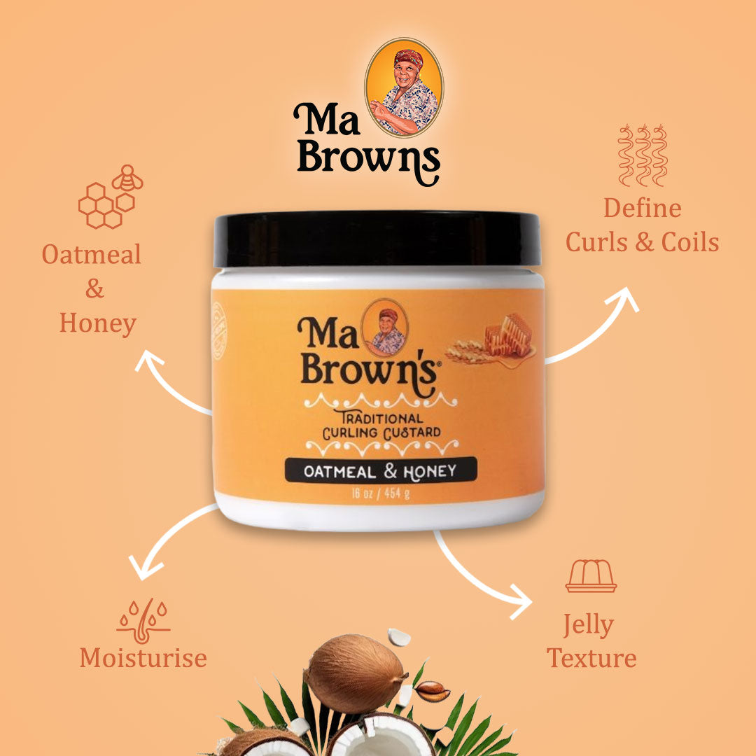 Ma Browns Traditional Curling Custard With Oatmeal And Honey - 454g