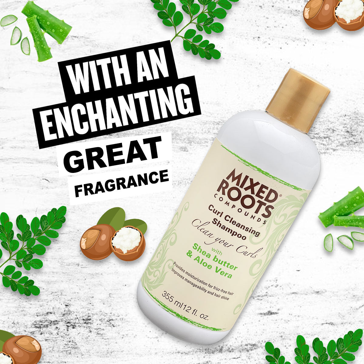 Mixed Roots Compounds Curls Cleansing Shampoo 355ml Shea Butter & Aloe Vera