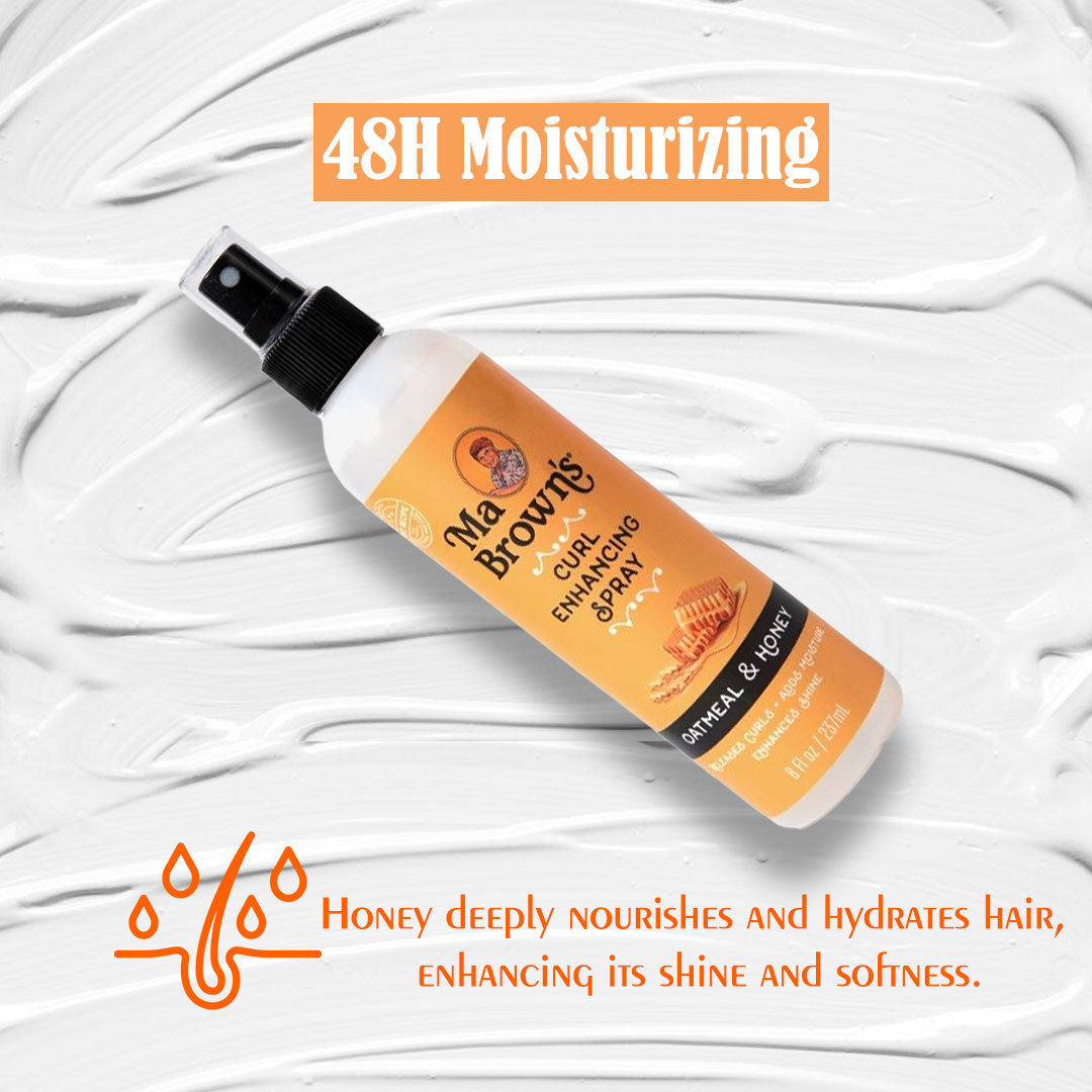 Ma Browns Curl Enhancing Spray With Oatmeal And Honey - 237ml