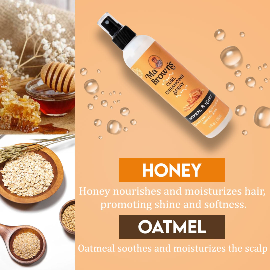 Ma Browns Curl Enhancing Spray With Oatmeal And Honey - 237ml