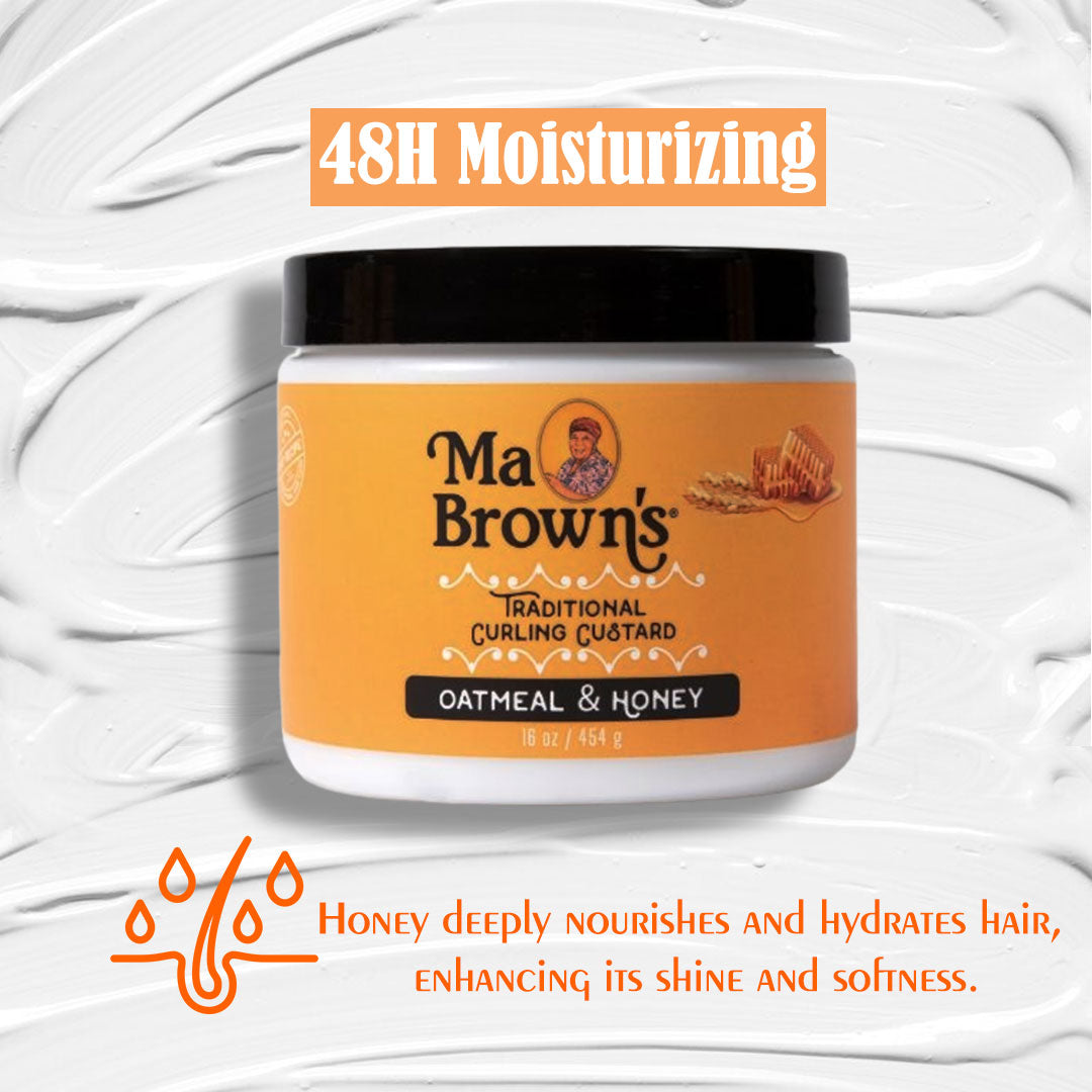 Ma Browns Traditional Curling Custard With Oatmeal And Honey - 454g