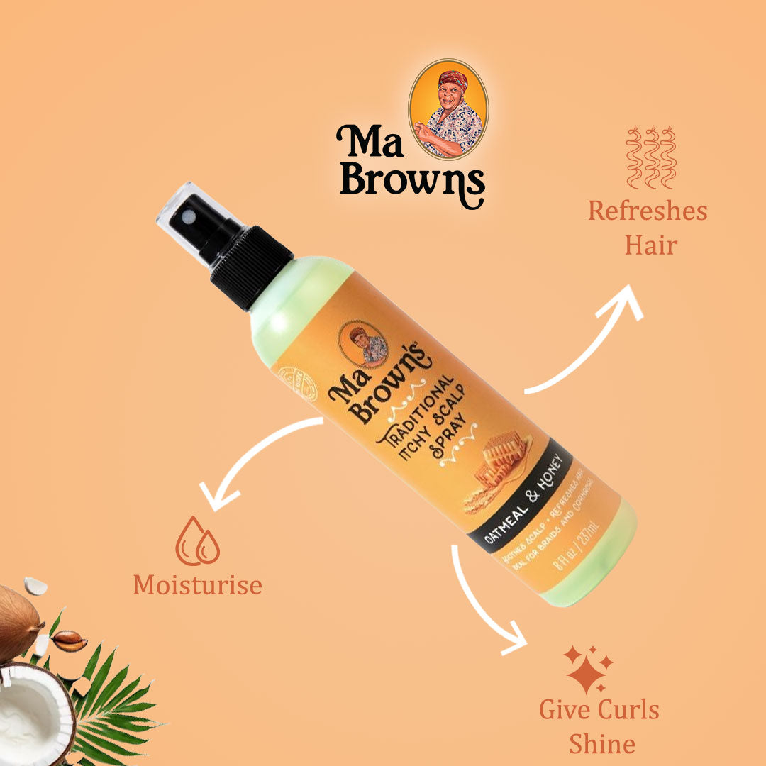 Ma Browns Traditional Itchy Scalp Spray With Oatmeal And Honey - 237ml